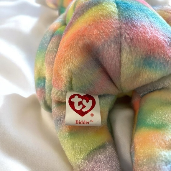 Ty Beanie Baby 'Bidder' the EBAY Bear (8.5 inch) -Been sealed in Box - Picture 5 of 8